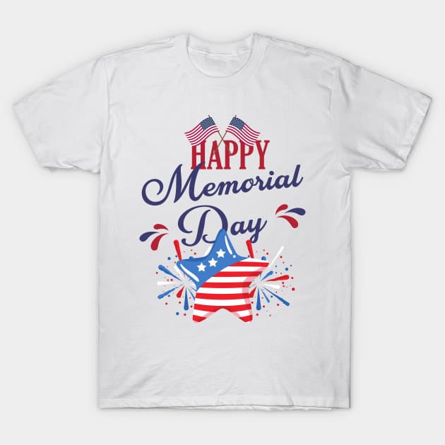 Happy Memorial Day, May 29 T-Shirt by FineArtMaster